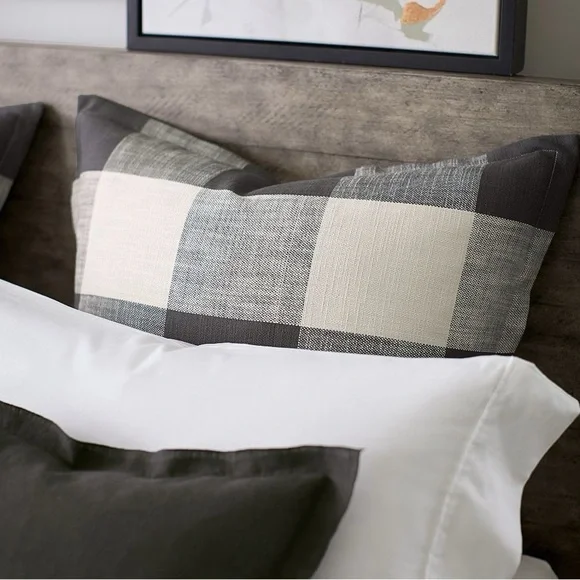 Gingham Sham Pillow Case Bryce Check - New- Pottery Barn- Standard - Picture 4 of 6